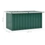 Green garden storage box 129x67x65 cm by , Outdoor storage boxes - Ref: Foro24-46261, Price: 90,56 €, Discount: %