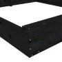Sandbox with square seats in solid black pine wood by , sandboxes - Ref: Foro24-825041, Price: 72,39 €, Discount: %