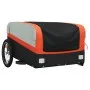 Black and orange iron bicycle trailer 45 kg by , Bicycle trailers - Ref: Foro24-94040, Price: 86,95 €, Discount: %