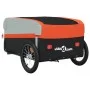 Black and orange iron bicycle trailer 45 kg by , Bicycle trailers - Ref: Foro24-94040, Price: 86,95 €, Discount: %