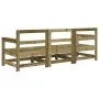 Garden furniture set 3 pieces impregnated pine wood by , Modular outdoor sofas - Ref: Foro24-825533, Price: 168,92 €, Discoun...