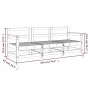 Garden furniture set 3 pieces impregnated pine wood by , Modular outdoor sofas - Ref: Foro24-825533, Price: 168,92 €, Discoun...