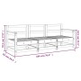 Gartenmöbel-Set 3-teilig aus imprägniertem Kiefernholz von , Modulare Sofas für den Außenbereich - Ref: Foro24-825533, Preis:...