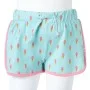 Pantalones cortos infantiles con cordón menta claro 104 de , Pantalones de niños - Ref: Foro24-11405, Precio: 10,59 €, Descue...