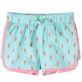 Children's shorts with light mint drawstring 128 by , kids pants - Ref: Foro24-11407, Price: 10,59 €, Discount: %