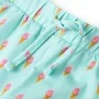 Children's shorts with light mint drawstring 128 by , kids pants - Ref: Foro24-11407, Price: 10,59 €, Discount: %