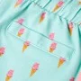 Children's shorts with light mint drawstring 128 by , kids pants - Ref: Foro24-11407, Price: 10,59 €, Discount: %