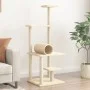 Katzenkratzbaum mit cremefarbenen Sisalstämmen, 136 cm von , Katzenmöbel - Ref: Foro24-172091, Preis: 48,74 €, Rabatt: %