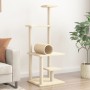 Katzenkratzbaum mit cremefarbenen Sisalstämmen, 136 cm von , Katzenmöbel - Ref: Foro24-172091, Preis: 48,74 €, Rabatt: %