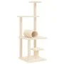 Katzenkratzbaum mit cremefarbenen Sisalstämmen, 136 cm von , Katzenmöbel - Ref: Foro24-172091, Preis: 48,74 €, Rabatt: %