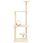Katzenkratzbaum mit cremefarbenen Sisalstämmen, 136 cm von , Katzenmöbel - Ref: Foro24-172091, Preis: 48,74 €, Rabatt: %