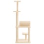 Cat scratching post with cream sisal posts 136 cm by , Cat furniture - Ref: Foro24-172091, Price: 48,74 €, Discount: %