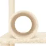 Katzenkratzbaum mit cremefarbenen Sisalstämmen, 136 cm von , Katzenmöbel - Ref: Foro24-172091, Preis: 48,74 €, Rabatt: %