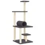 Rascador para gatos con postes de sisal gris oscuro 136 cm de , Mobiliario para gatos - Ref: Foro24-172093, Precio: 48,04 €, ...