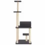 Rascador para gatos con postes de sisal gris oscuro 136 cm de , Mobiliario para gatos - Ref: Foro24-172093, Precio: 48,04 €, ...