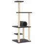 Rascador para gatos con postes de sisal gris oscuro 136 cm de , Mobiliario para gatos - Ref: Foro24-172093, Precio: 48,04 €, ...