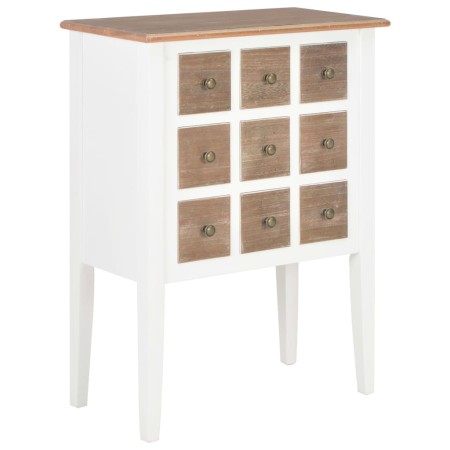 Weißes Massivholz-Sideboard 54x30x80 cm von vidaXL, Sideboards - Ref: Foro24-280075, Preis: 141,15 €, Rabatt: %