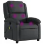 Black Genuine Leather Massage Recliner by , Armchairs - Ref: Foro24-371793, Price: 306,38 €, Discount: %