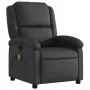 Black Genuine Leather Massage Recliner by , Armchairs - Ref: Foro24-371793, Price: 306,38 €, Discount: %