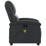 Black Genuine Leather Massage Recliner by , Armchairs - Ref: Foro24-371793, Price: 306,38 €, Discount: %
