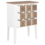 Weißes Massivholz-Sideboard 54x30x80 cm von vidaXL, Sideboards - Ref: Foro24-280075, Preis: 141,15 €, Rabatt: %