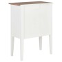 Weißes Massivholz-Sideboard 54x30x80 cm von vidaXL, Sideboards - Ref: Foro24-280075, Preis: 141,15 €, Rabatt: %