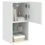TV cabinet with LED lights white 30.5x30x60 cm by , TV Furniture - Ref: Foro24-836987, Price: 40,29 €, Discount: %