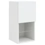 TV cabinet with LED lights white 30.5x30x60 cm by , TV Furniture - Ref: Foro24-836987, Price: 40,29 €, Discount: %
