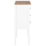 Weißes Massivholz-Sideboard 54x30x80 cm von vidaXL, Sideboards - Ref: Foro24-280075, Preis: 141,15 €, Rabatt: %