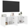 Wall TV furniture 2 units white 60x30x41 cm by , TV Furniture - Ref: Foro24-836939, Price: 74,06 €, Discount: %