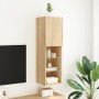 TV-Schrank mit LED-Leuchten Sonoma-Eiche 30,5x30x102 cm von , TV-Möbel - Ref: Foro24-837019, Preis: 56,81 €, Rabatt: %