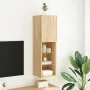 TV-Schrank mit LED-Leuchten Sonoma-Eiche 30,5x30x102 cm von , TV-Möbel - Ref: Foro24-837019, Preis: 55,94 €, Rabatt: %