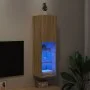 TV-Schrank mit LED-Leuchten Sonoma-Eiche 30,5x30x102 cm von , TV-Möbel - Ref: Foro24-837019, Preis: 55,94 €, Rabatt: %