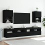 TV-Schrank mit LED-Leuchten schwarz 40,5x30x60 cm von , TV-Möbel - Ref: Foro24-837031, Preis: 43,67 €, Rabatt: %