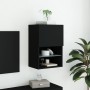TV-Schrank mit LED-Leuchten schwarz 40,5x30x60 cm von , TV-Möbel - Ref: Foro24-837031, Preis: 43,67 €, Rabatt: %