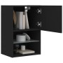 TV-Schrank mit LED-Leuchten schwarz 40,5x30x60 cm von , TV-Möbel - Ref: Foro24-837031, Preis: 43,67 €, Rabatt: %