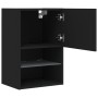 TV-Schrank mit LED-Leuchten schwarz 40,5x30x60 cm von , TV-Möbel - Ref: Foro24-837031, Preis: 43,67 €, Rabatt: %