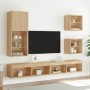 TV-Schrank mit LED-Leuchten Sonoma-Eiche 40,5x30x102 cm von , TV-Möbel - Ref: Foro24-837059, Preis: 57,49 €, Rabatt: %