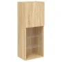 TV-Schrank mit LED-Leuchten Sonoma-Eiche 40,5x30x102 cm von , TV-Möbel - Ref: Foro24-837059, Preis: 55,41 €, Rabatt: %