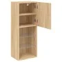 TV-Schrank mit LED-Leuchten Sonoma-Eiche 40,5x30x102 cm von , TV-Möbel - Ref: Foro24-837059, Preis: 55,41 €, Rabatt: %