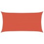 Toldo de vela HDPE terracota 160 g/m² 4x7 m
