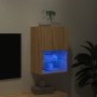 TV-Schrank mit LED-Leuchten Sonoma-Eiche 40,5x30x60 cm von , TV-Möbel - Ref: Foro24-837033, Preis: 40,47 €, Rabatt: %