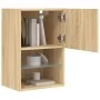 TV-Schrank mit LED-Leuchten Sonoma-Eiche 40,5x30x60 cm von , TV-Möbel - Ref: Foro24-837033, Preis: 40,03 €, Rabatt: %