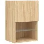 TV-Schrank mit LED-Leuchten Sonoma-Eiche 40,5x30x60 cm von , TV-Möbel - Ref: Foro24-837033, Preis: 40,03 €, Rabatt: %