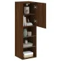 Mueble para TV con luces LED roble marrón 30,5x30x102 cm de , Muebles TV - Ref: Foro24-837027, Precio: 59,96 €, Descuento: %