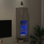 Mueble para TV con luces LED gris Sonoma 30,5x30x102 cm de , Muebles TV - Ref: Foro24-837025, Precio: 66,65 €, Descuento: %