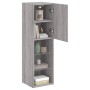 TV-Schrank mit LED-Leuchten Sonomagrau 30,5x30x102 cm von , TV-Möbel - Ref: Foro24-837025, Preis: 64,40 €, Rabatt: %