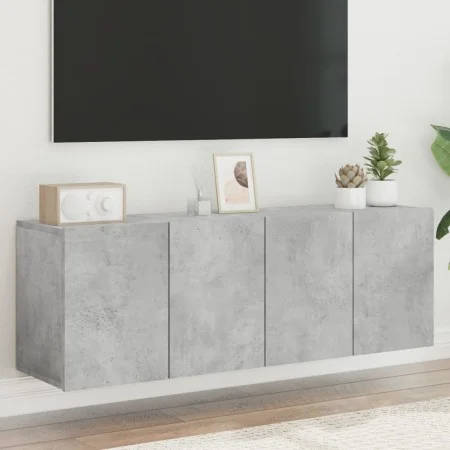 Muebles para TV de pared 2 unidades gris hormigón 60x30x41 cm de , Muebles TV - Ref: Foro24-836945, Precio: 64,44 €, Descuent...