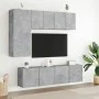 Muebles para TV de pared 2 unidades gris hormigón 60x30x41 cm de , Muebles TV - Ref: Foro24-836945, Precio: 64,44 €, Descuent...