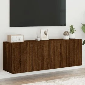Wand-TV-Schränke, 2 Einheiten, braune Eiche, 60 x 30 x 41 cm von , TV-Möbel - Ref: Foro24-836951, Preis: 62,16 €, Rabatt: %